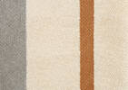 Cade Striped Throw Ivory/Grey/Caramel