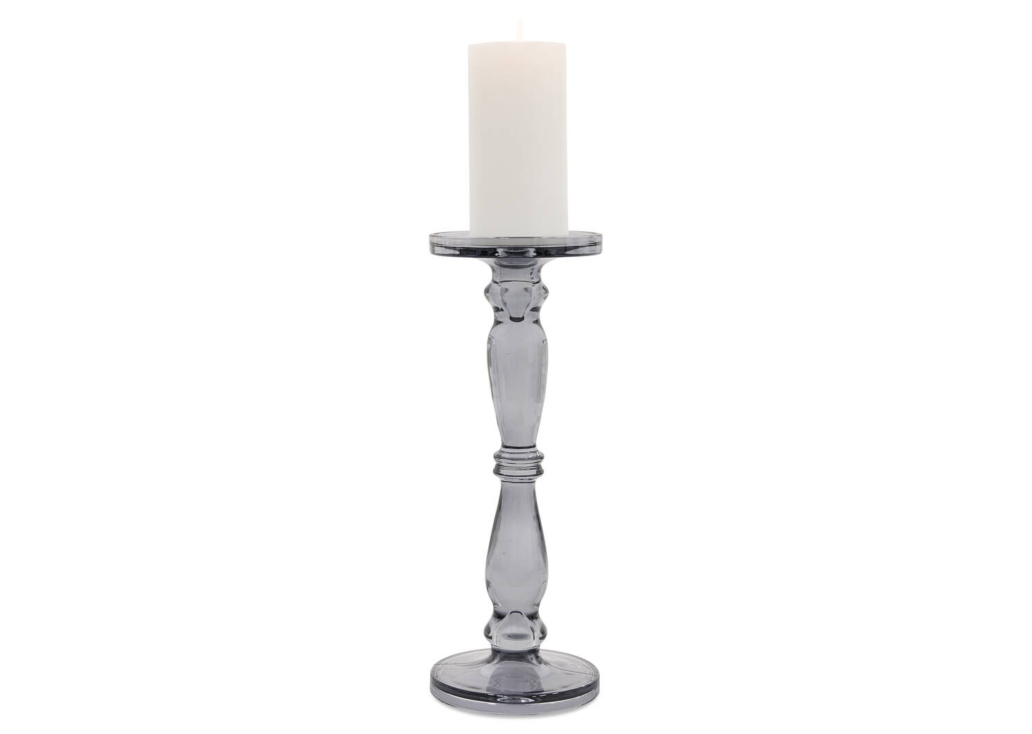 Agatha Candle Holder Tall Grey