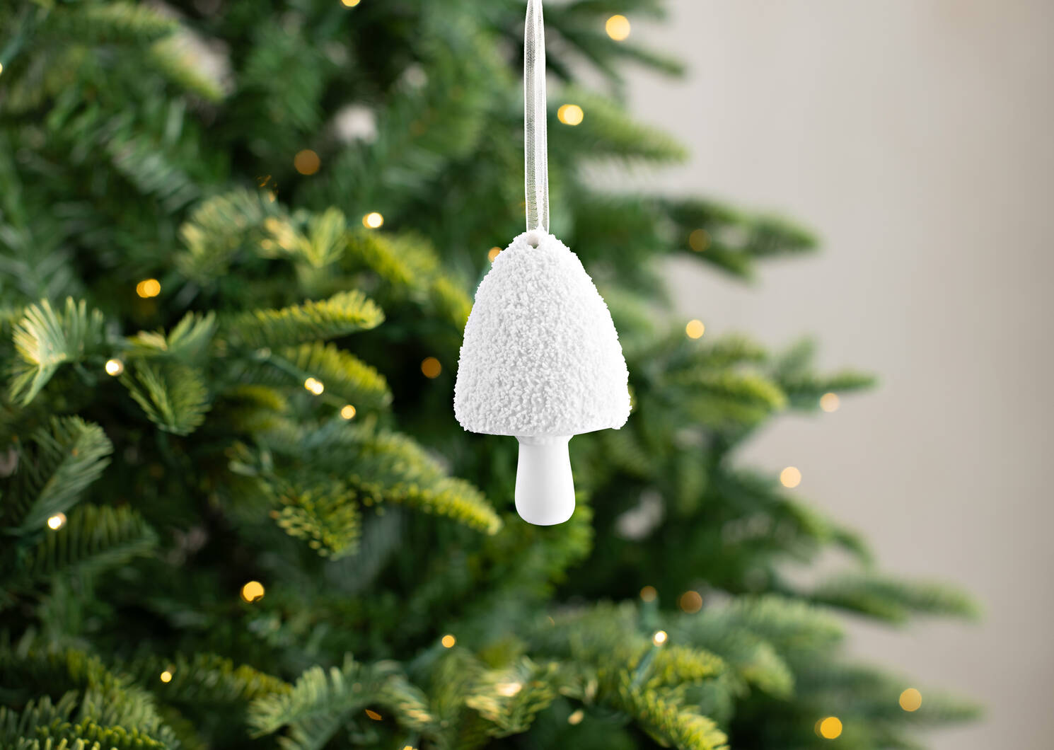 Snowcap Mushroom Ornament Tall