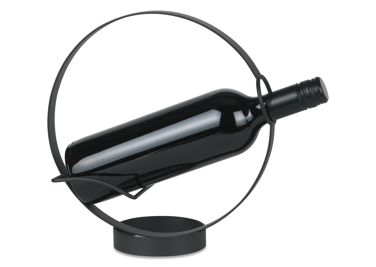 Porte-bouteille de vin Novato noir