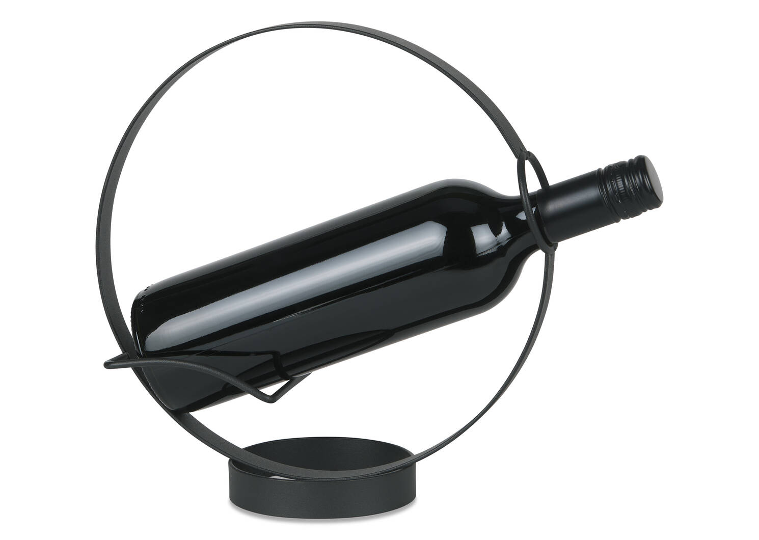 Novato Wine Bottle Holder Black