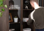 Vance Display Shelf -Grey Umber