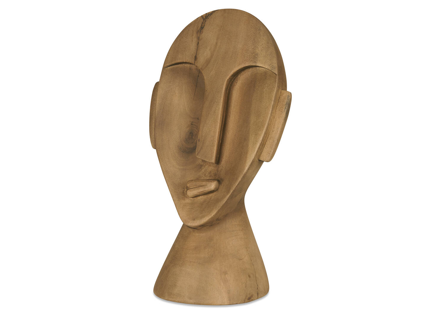 Déco masque en bois sculpté Louka