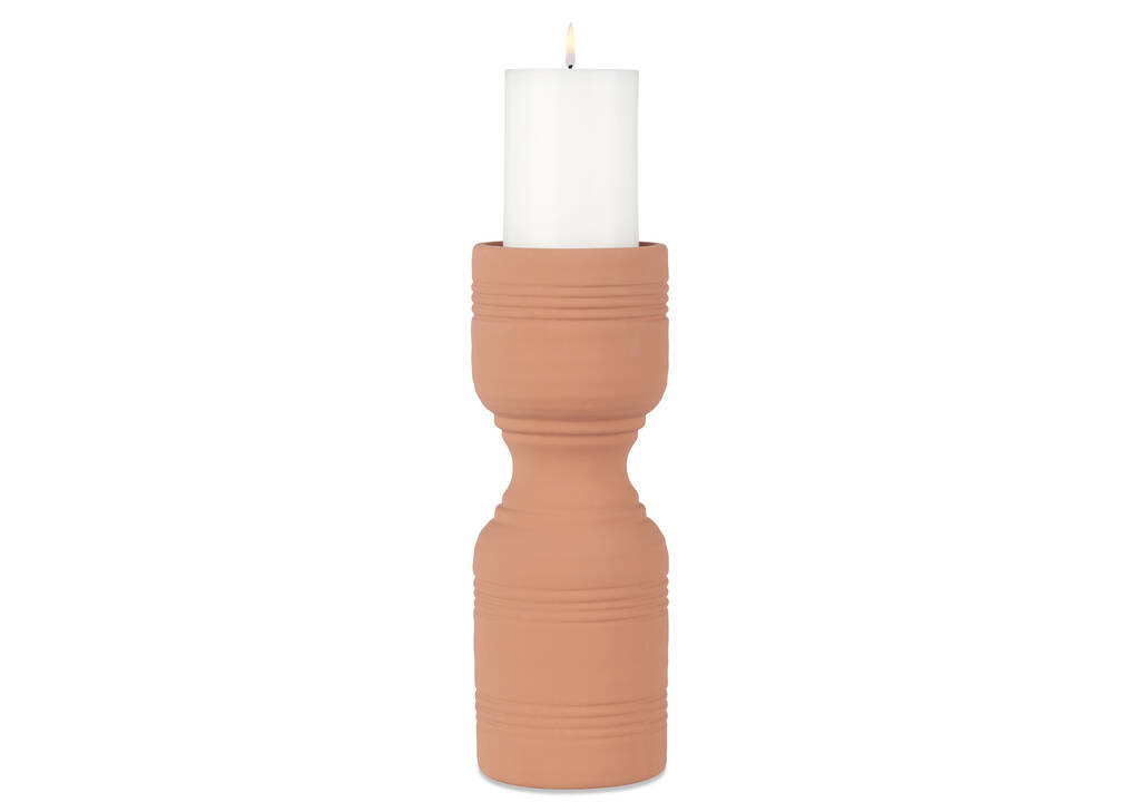 Grand porte-pilier Rife terracotta