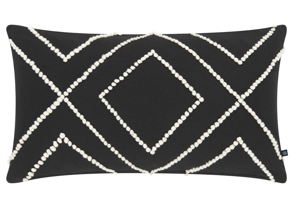 Pomona Toss 12x22 Black/Ivory