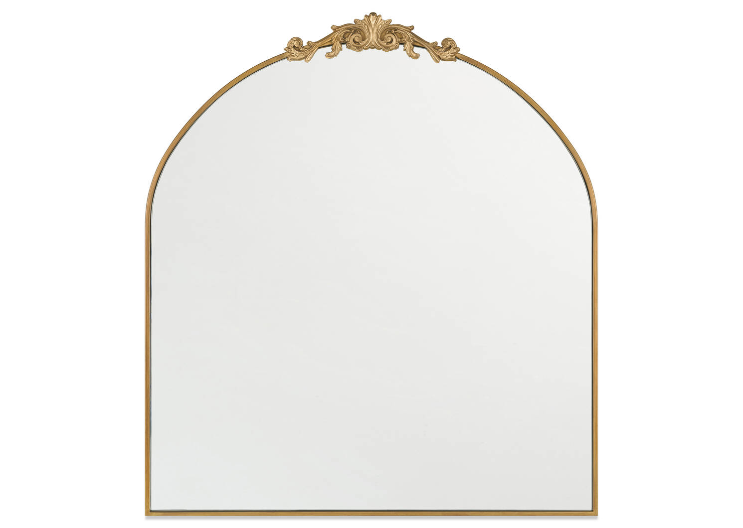 Faye Mantle Mirror Antique Brass