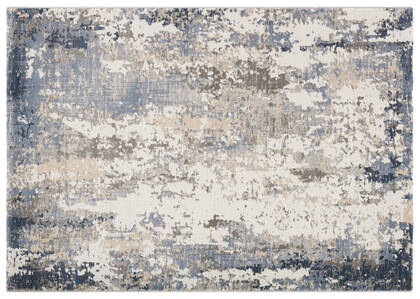 Tapis Adam 63x91 ivoire/sable/bleu