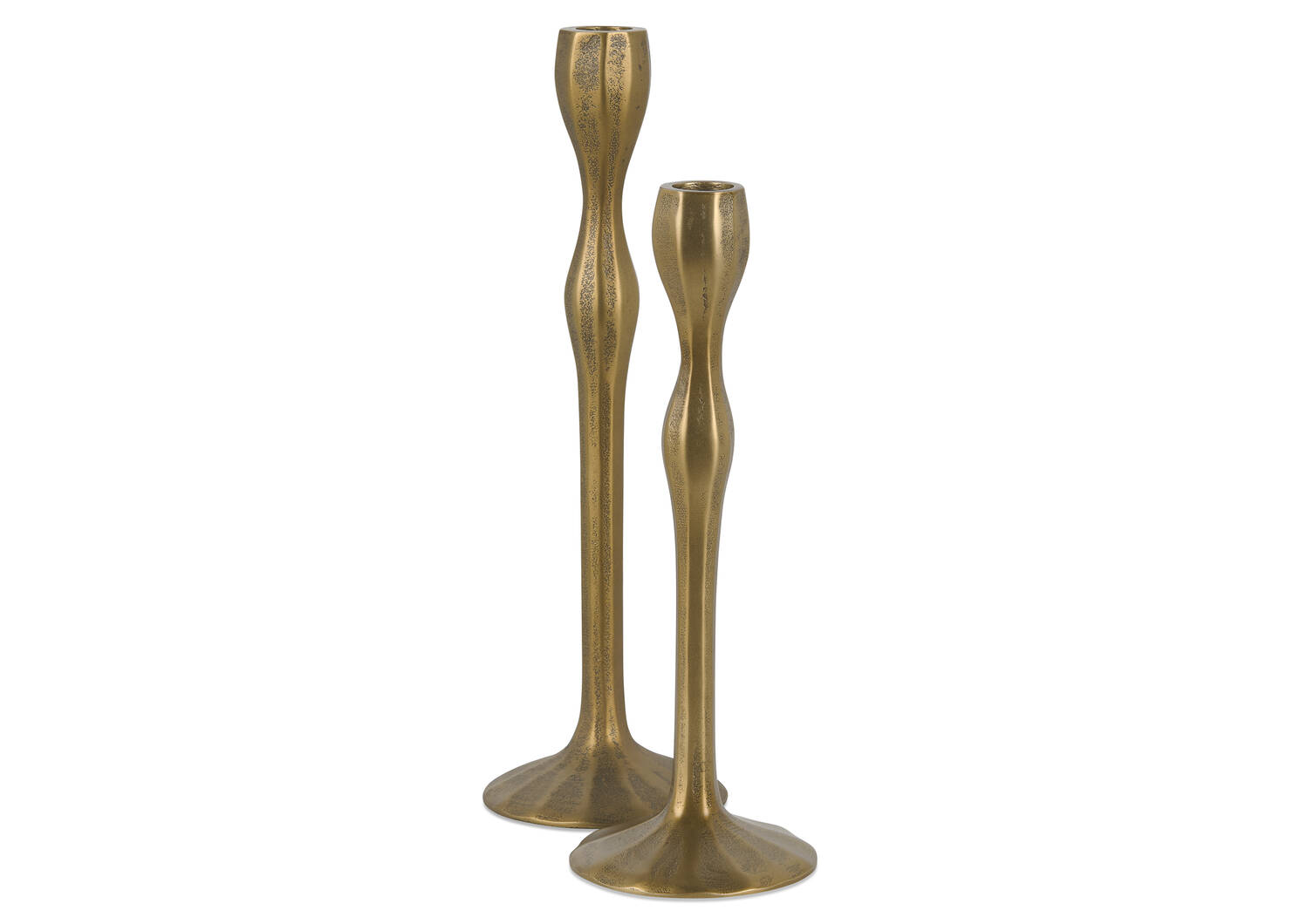 Ryah Candle Holder Short Antiqued Brass