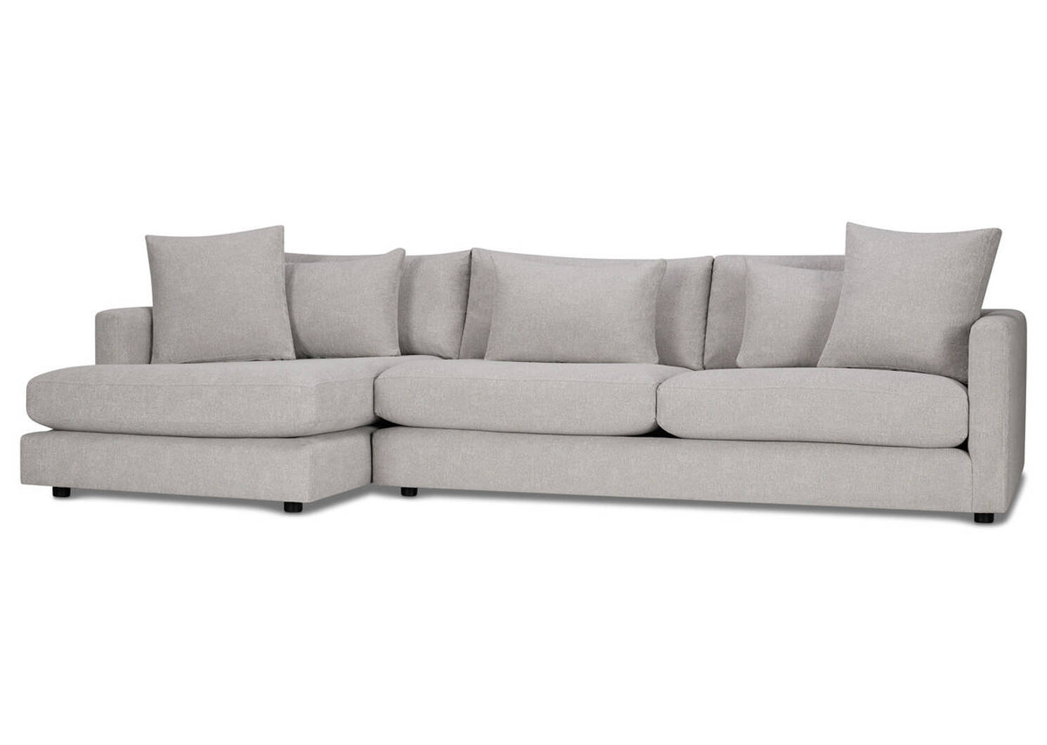 Berg Sofa Chaise -Aiden Platinum