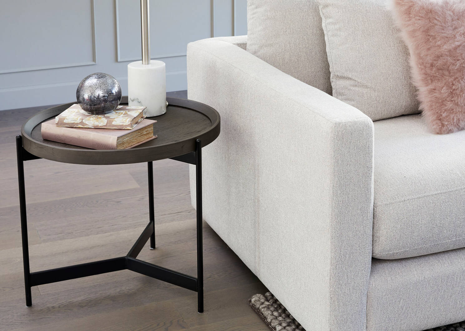Darwin Side Table -Muse Smoke