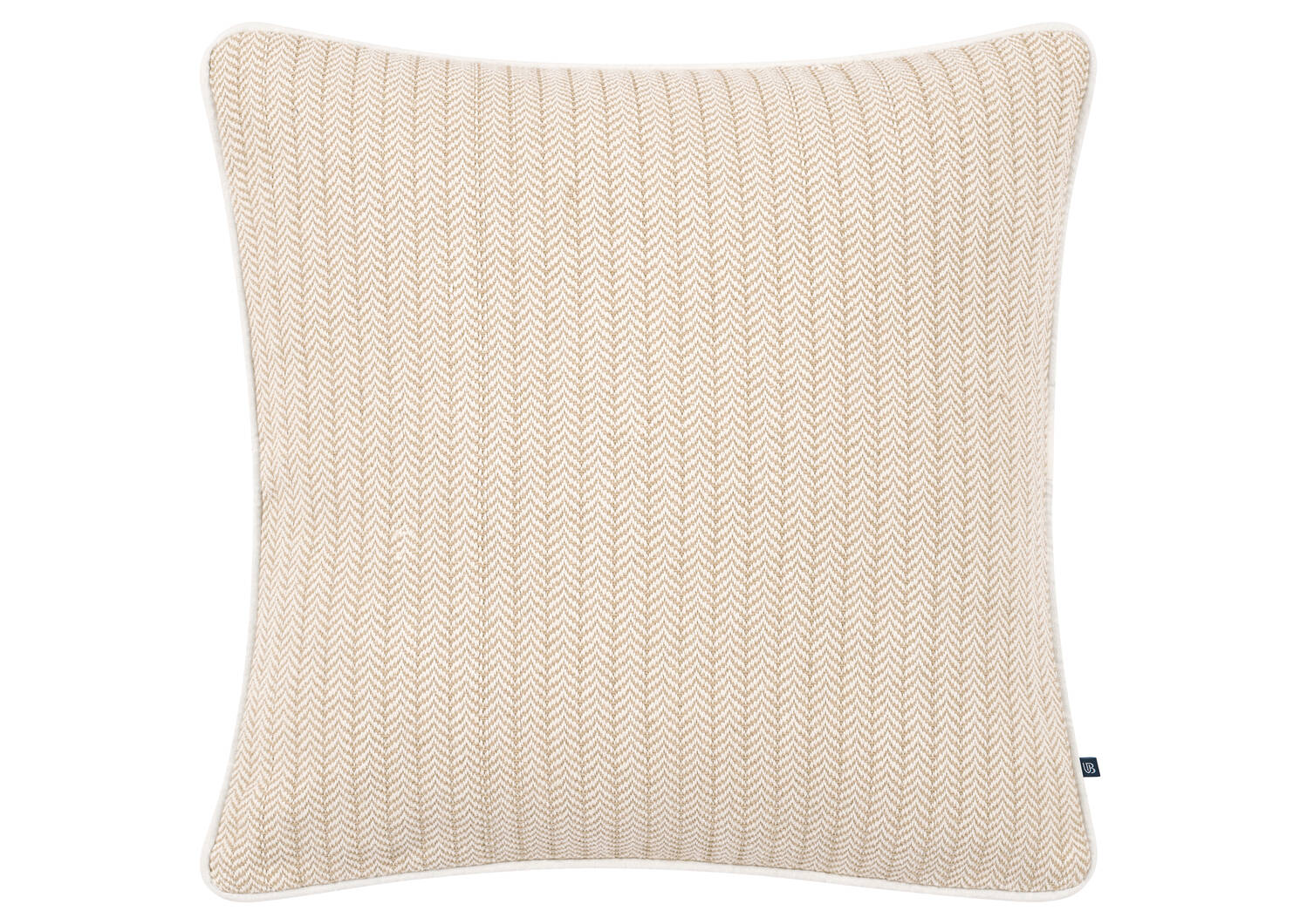 Belmont Chevron Pillow 20x20 Ivory/Ta