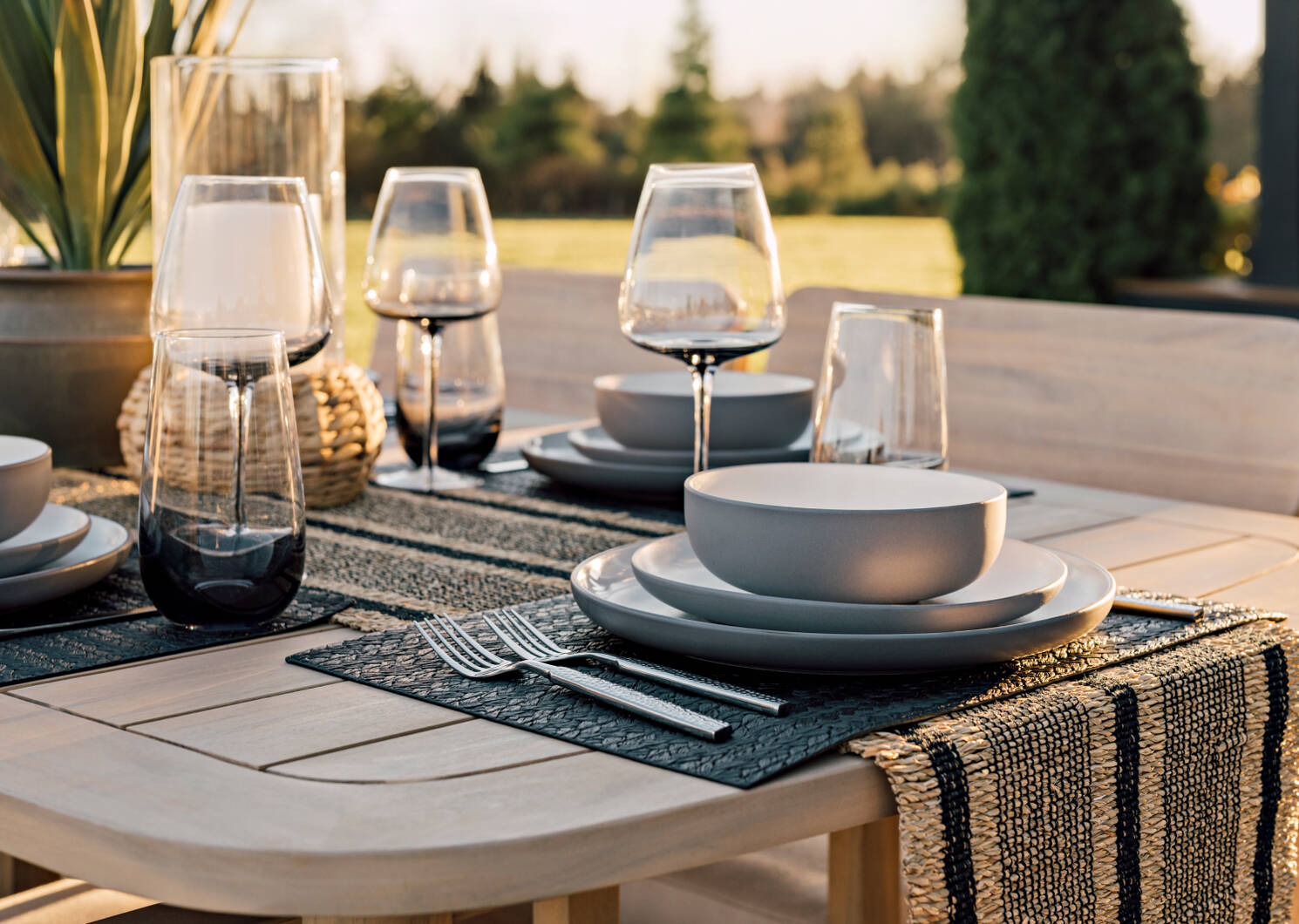 Hammered 5pc Cutlery Set Silver