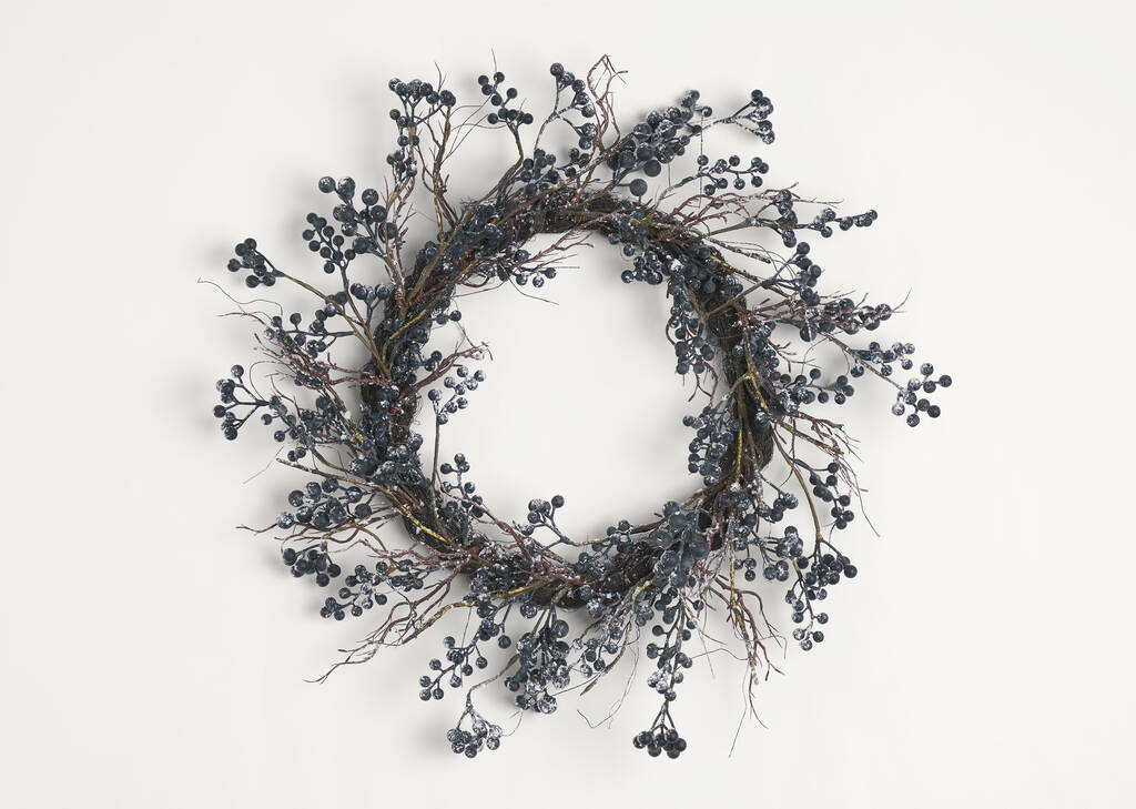 Couronne de bleuets givrés Myrtille