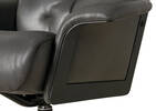 Fauteuil incl. en cuir Zeta -Sol ardoise
