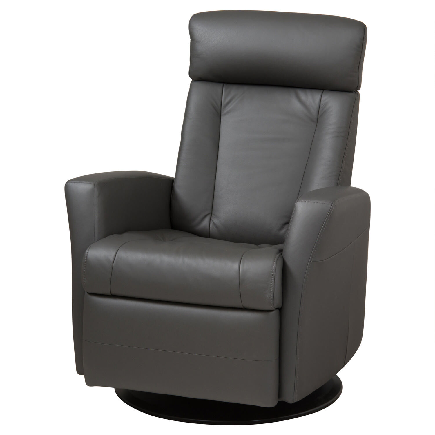 Belvedere Leather Recliner Tre Graphite Urban Barn