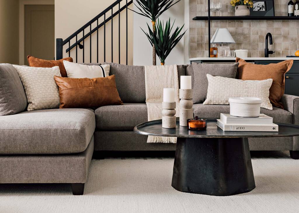 Monaro Cotton Pillow 20x20 Ivory/Blk