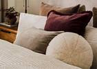 Coussin en velours Daria 14x24 cendré