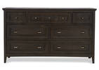 Parker 7 Drawer Dresser -Heron Coal