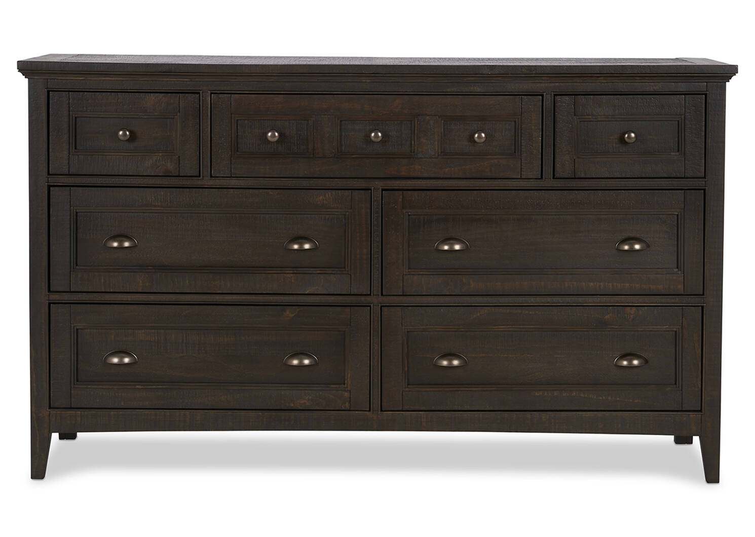 Parker 7 Drawer Dresser -Heron Coal