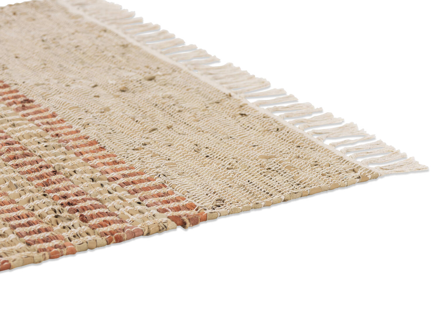 Tapis déc. en cuir Otis 36x60 terr/sable