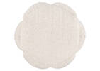 Pouf en coton Mara ivoire