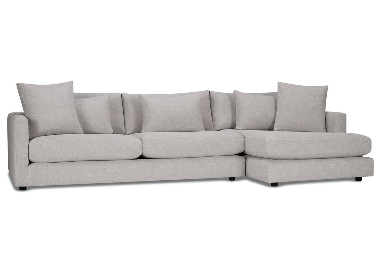 Berg Sofa Chaise -Aiden Platinum, RCF