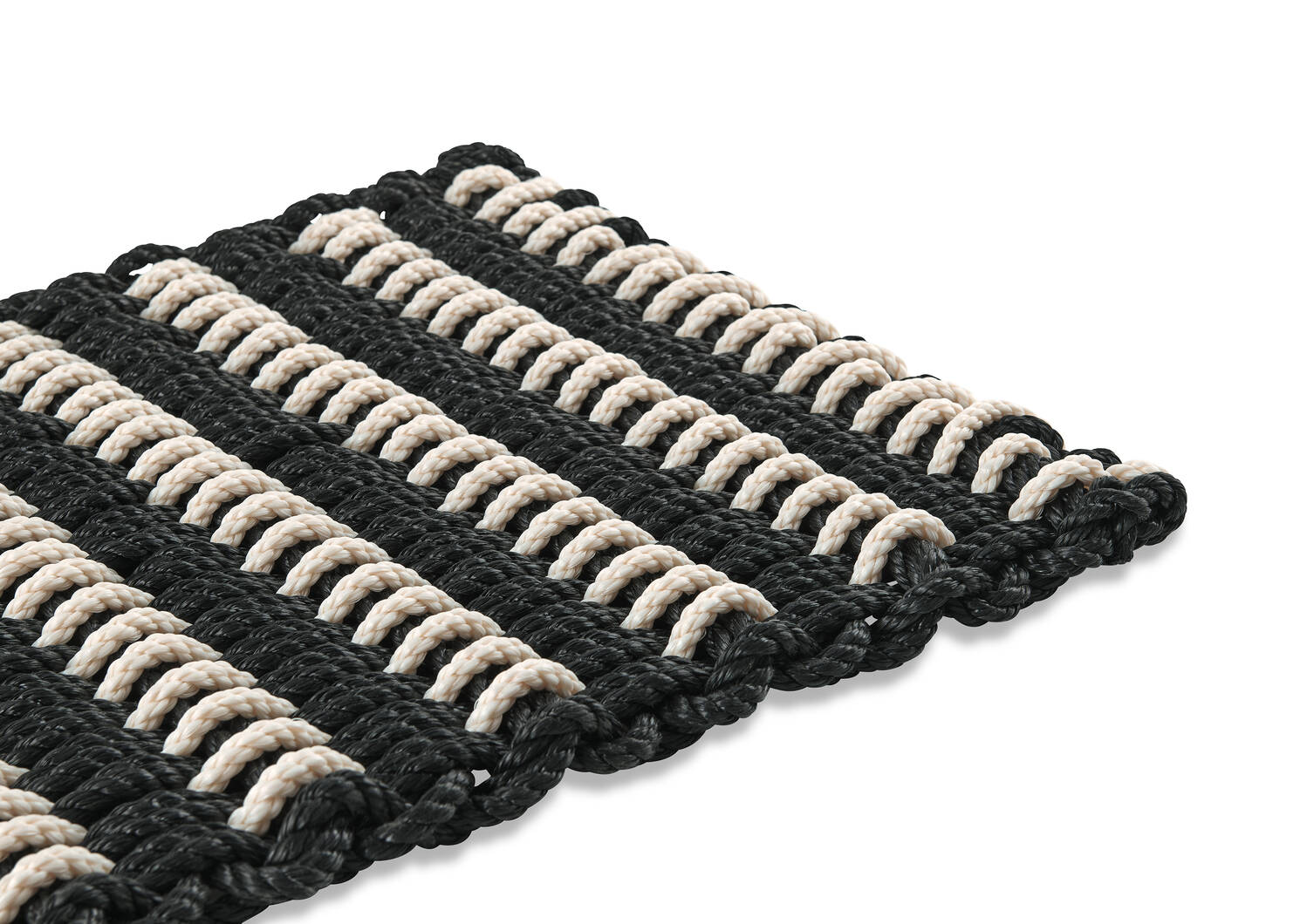 Paillasson Rope Weave noir/ivoire