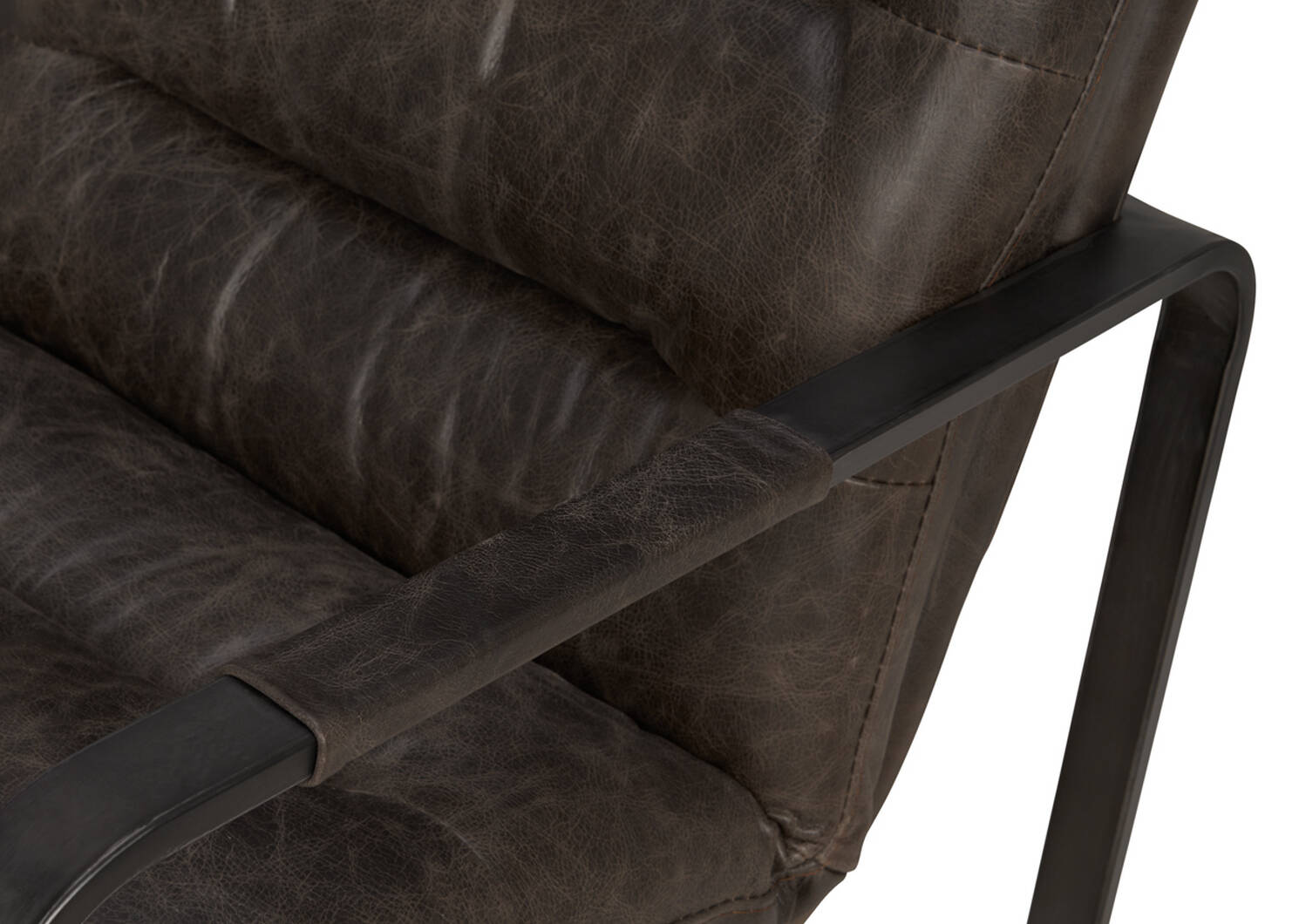 Donnelly Leather Armchair -Hurst Cocoa