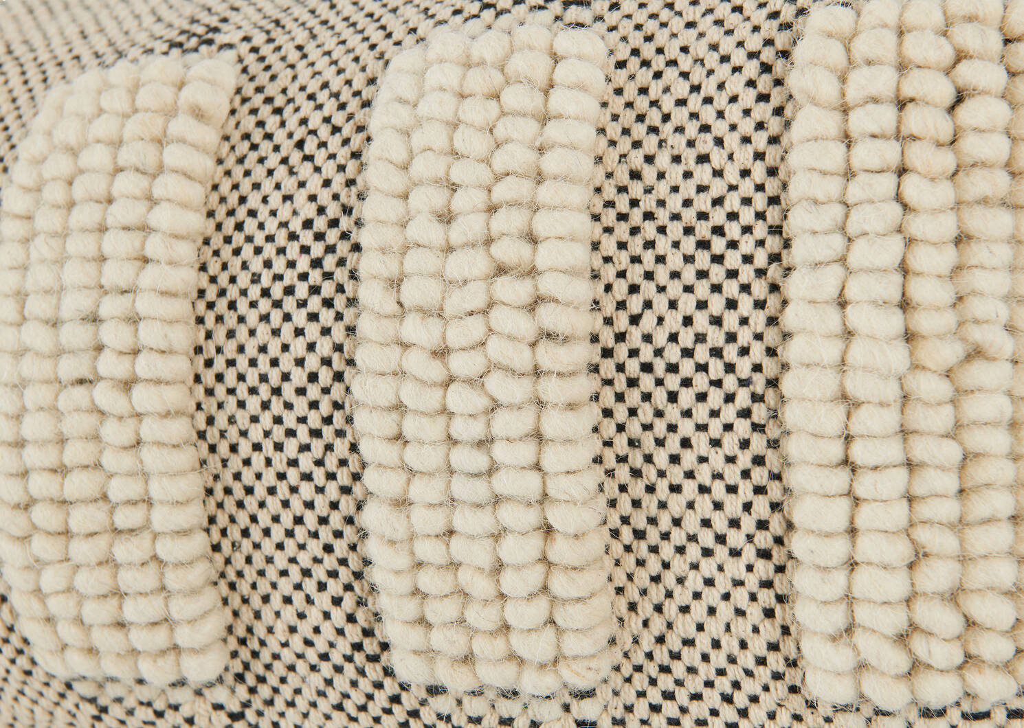 Maylin Pillow 12X22 Ivory/Black