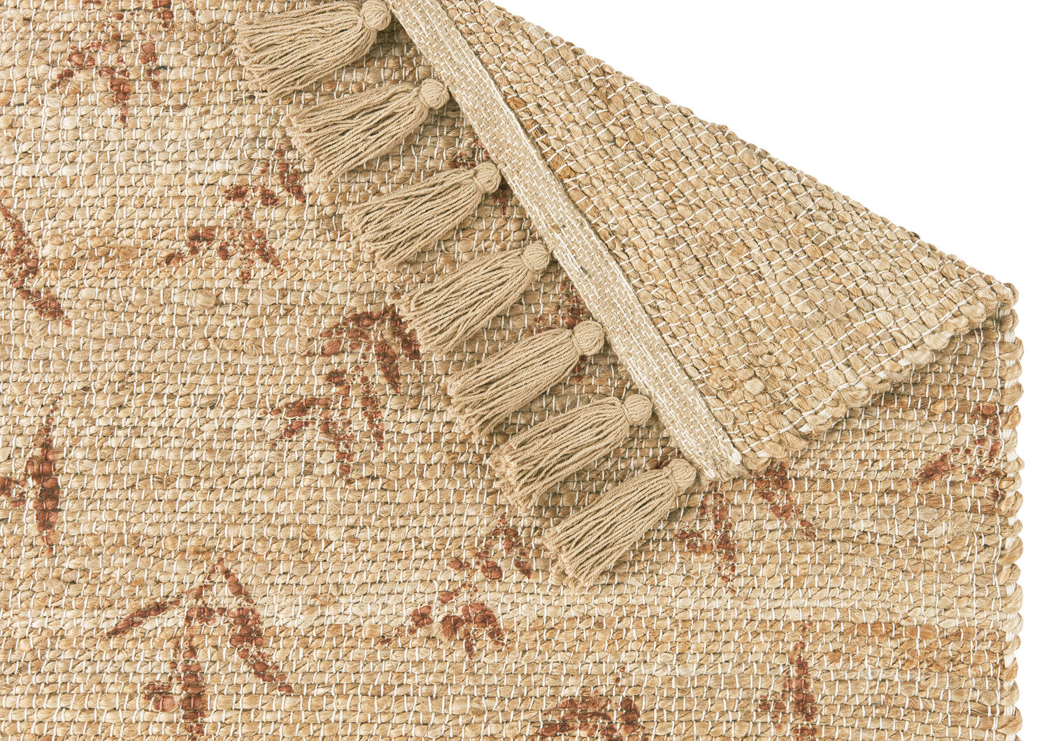 Tapis déc. en jute Ruth 24x36 terracotta