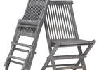 Galiano Chairs S/2 -Teak Grey