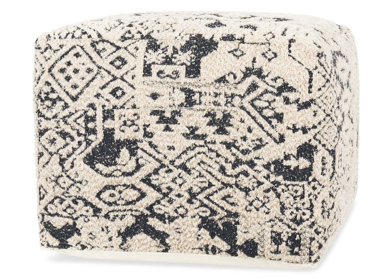 Bari Pouf Black/Natural