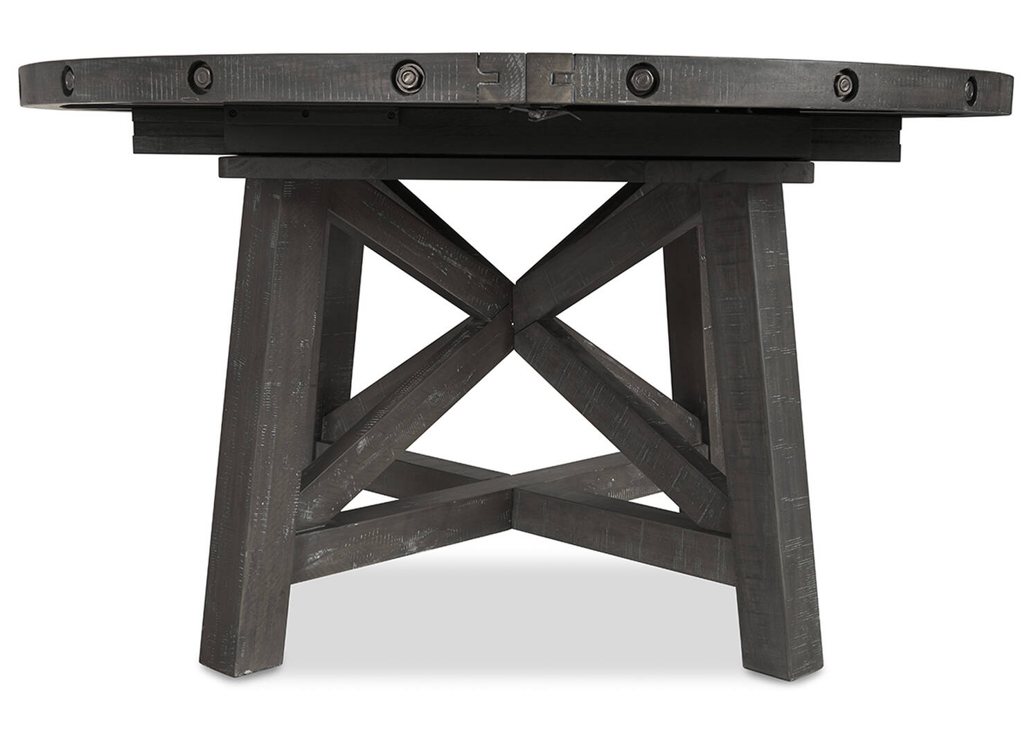 Ironside Ext Dining Table Rnd -Smoke