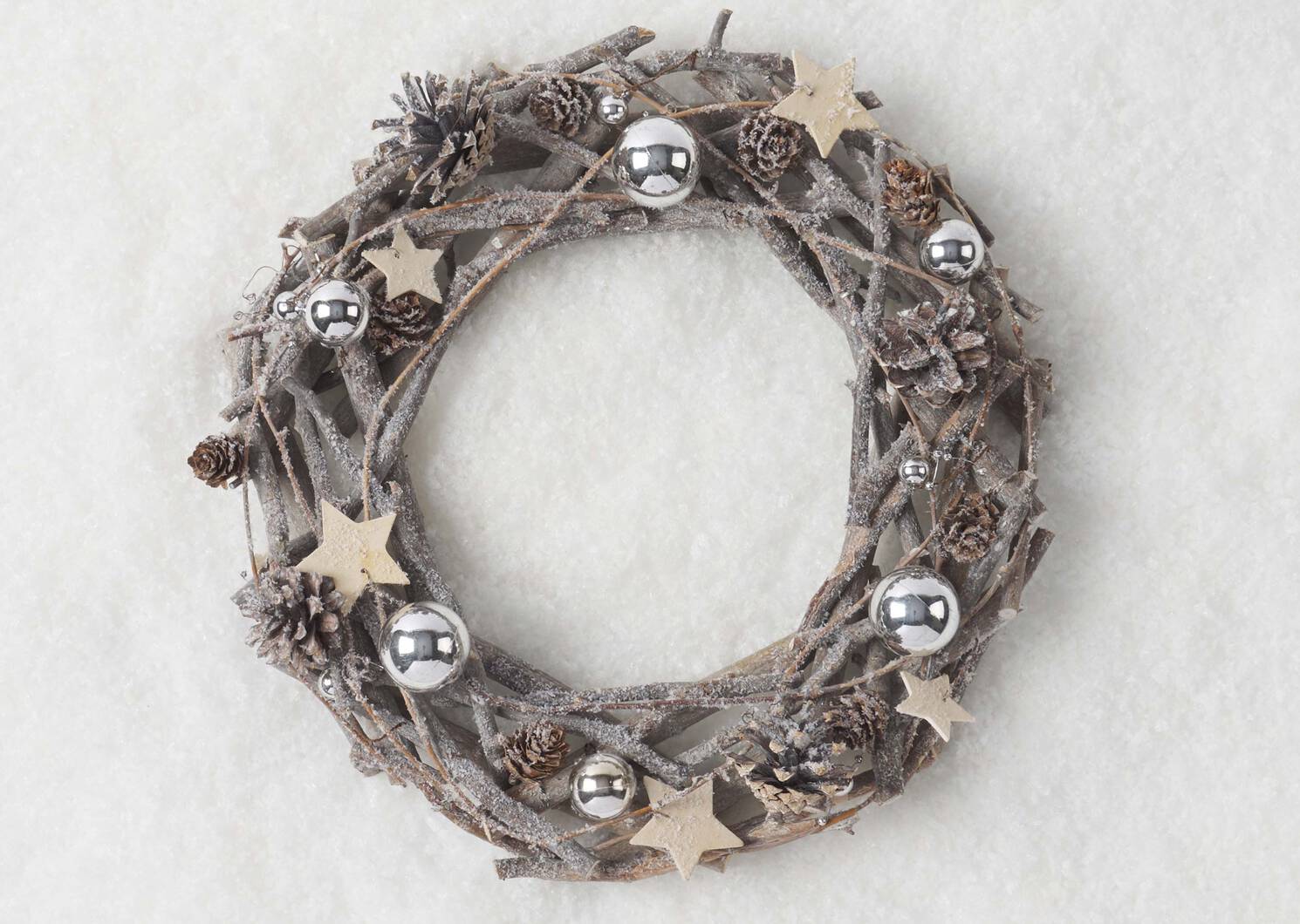 Blitzen Wreath Silver