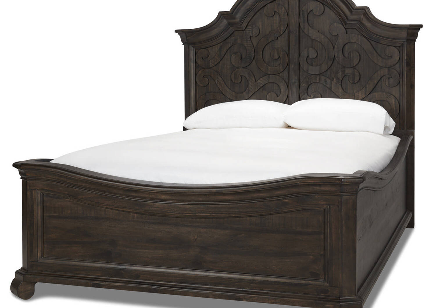 Churchill Bed -Carob, QUEEN