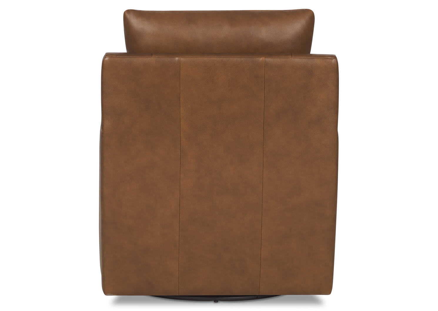 Fauteuil pivotant cuir Sadie -Arlo rhum