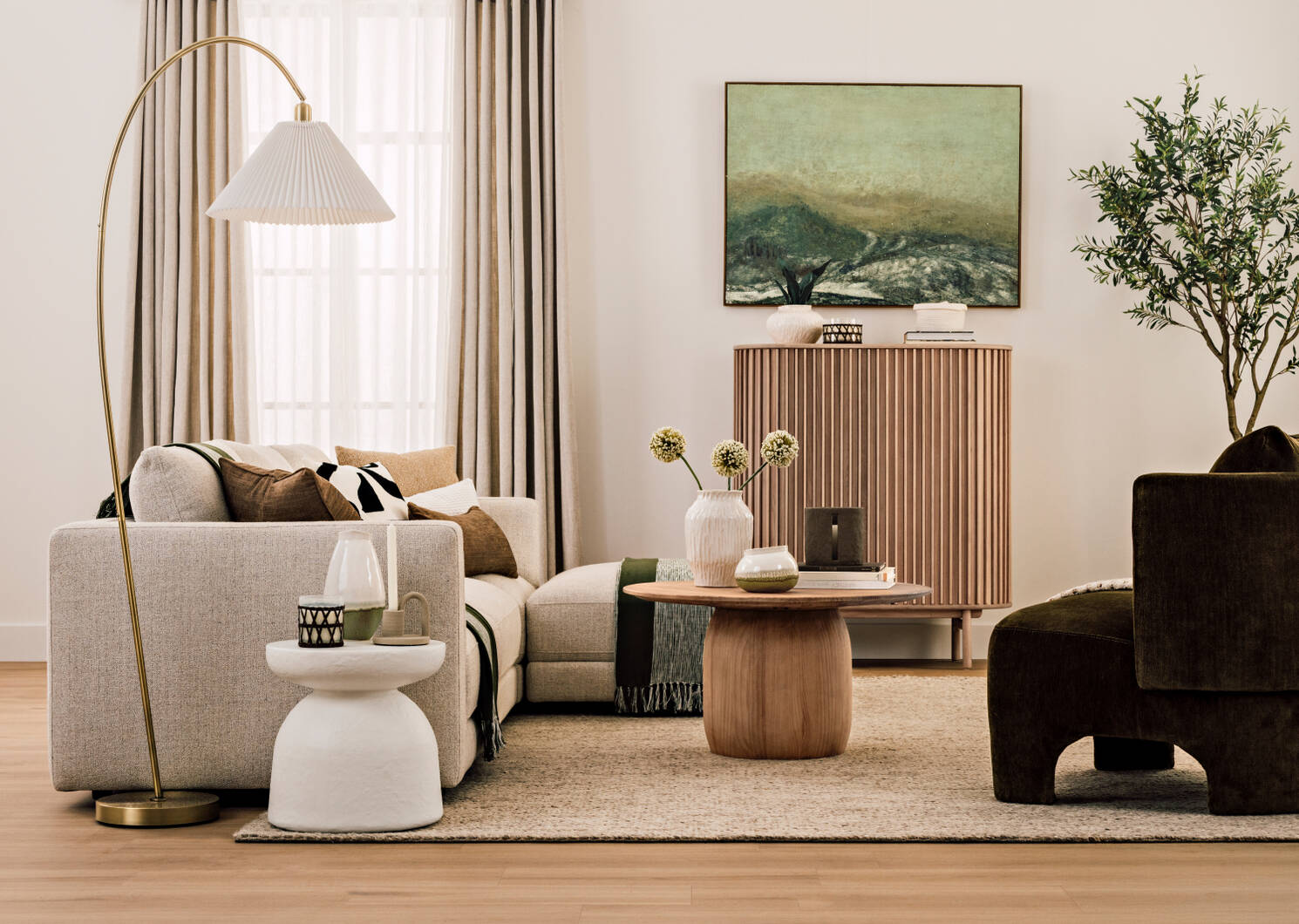 Renard Throw 50x60 Cypress/Ivory