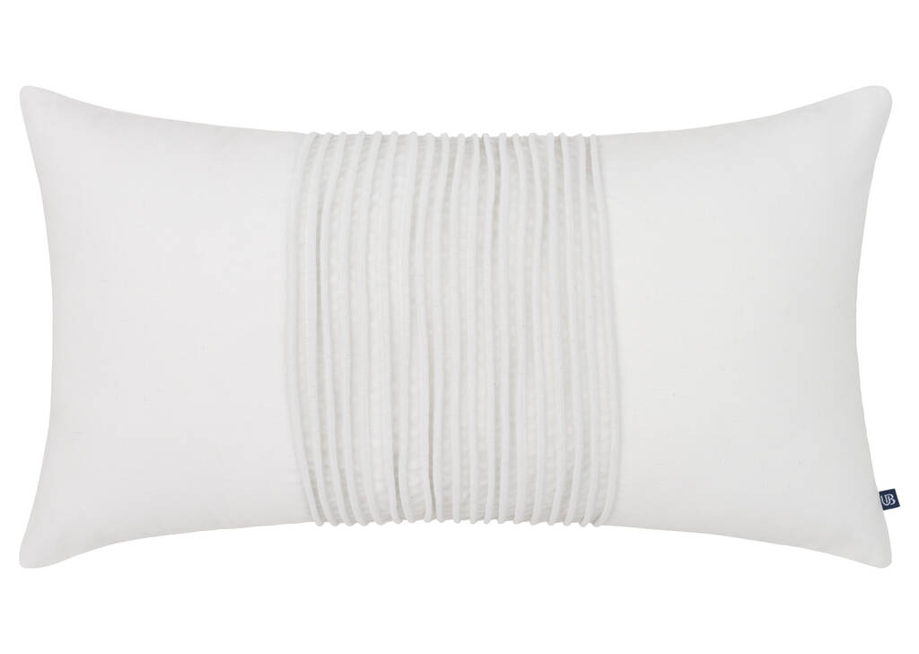 Coussin Noa 12x22 blanc