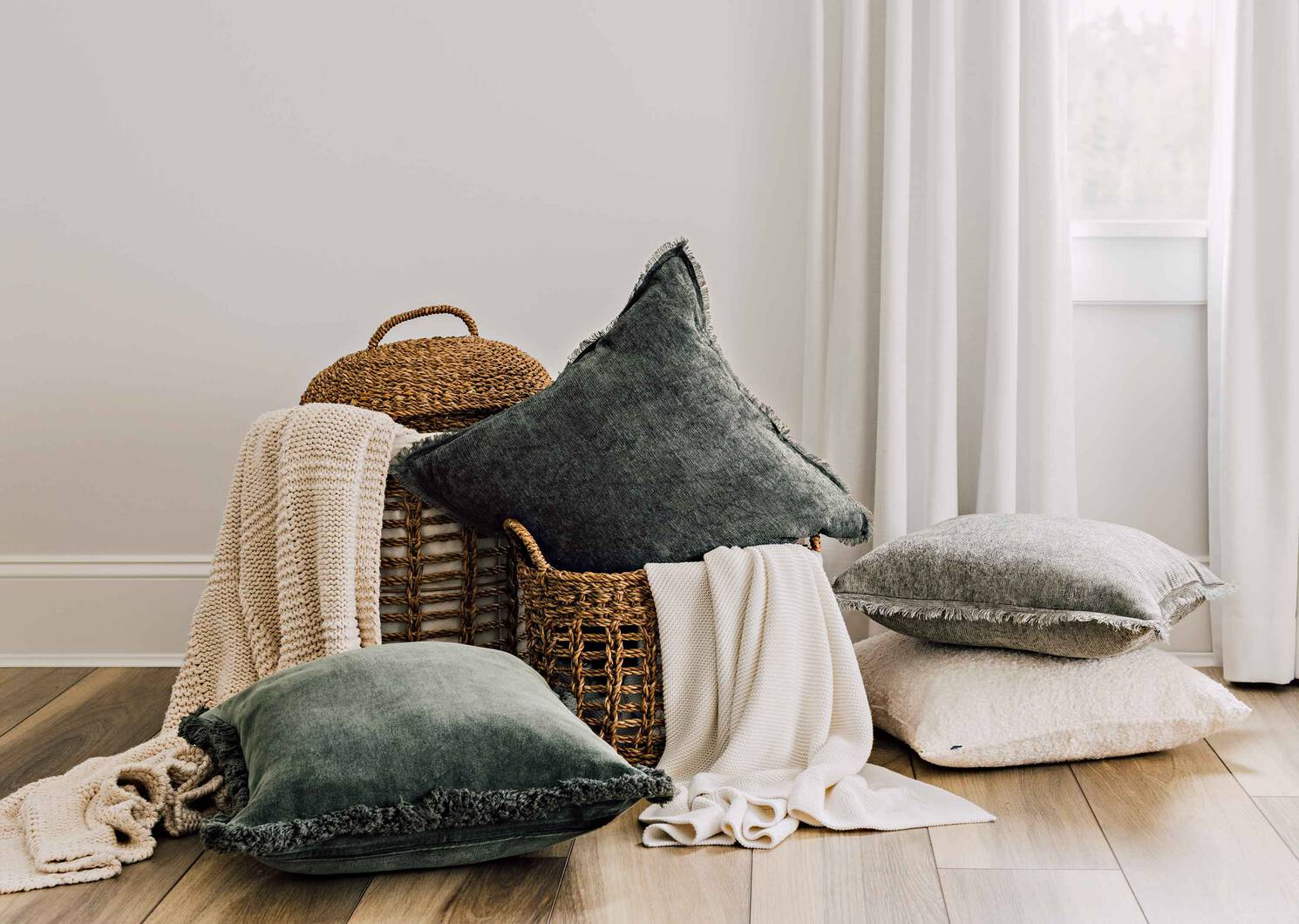 Silves Pillow 20x20 Sage