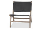 Fauteuil en cuir Kiedis -Portica cendré