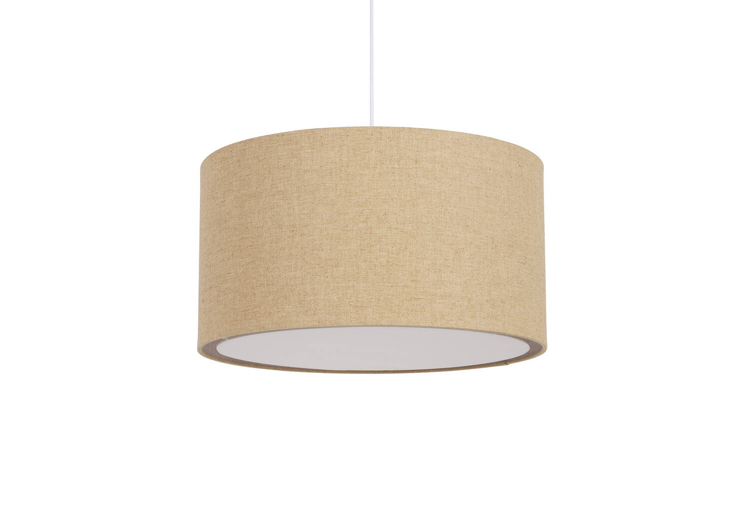 Lampe suspendue tambour Camila naturelle