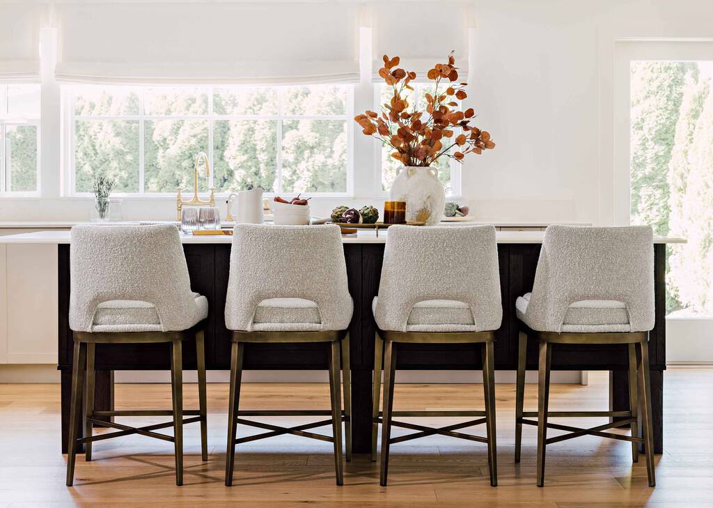 Tabouret Alba -York platine