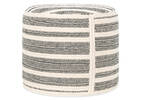 Higgins Pouf Grey/Ivory