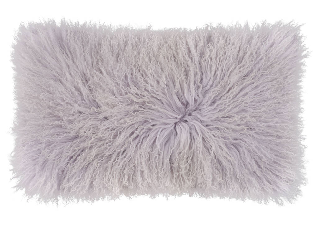 Coussin Mongolian 12x22 lilas