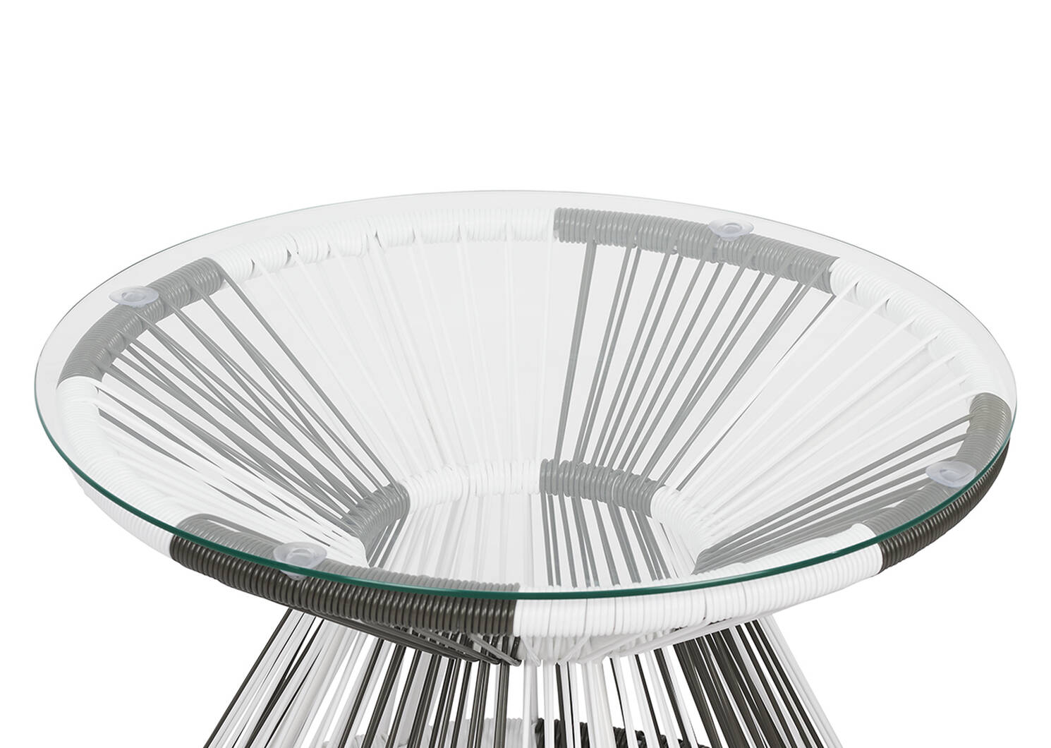 Porto Side Table -White/Grey