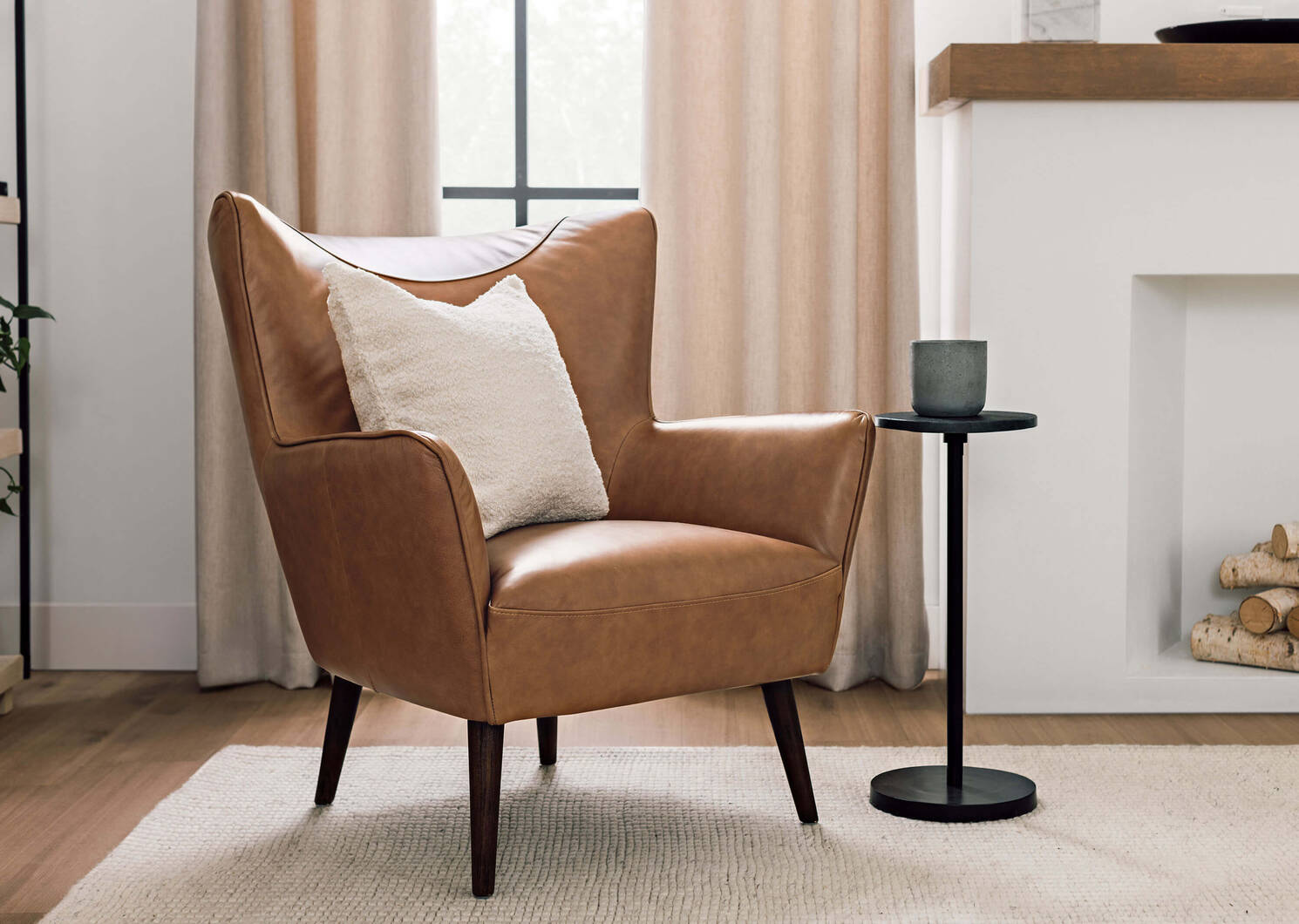 Diablo Leather Armchair -Harrod Tan