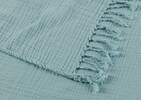 Monterey Cotton Throw 50x60 Deep Aqua