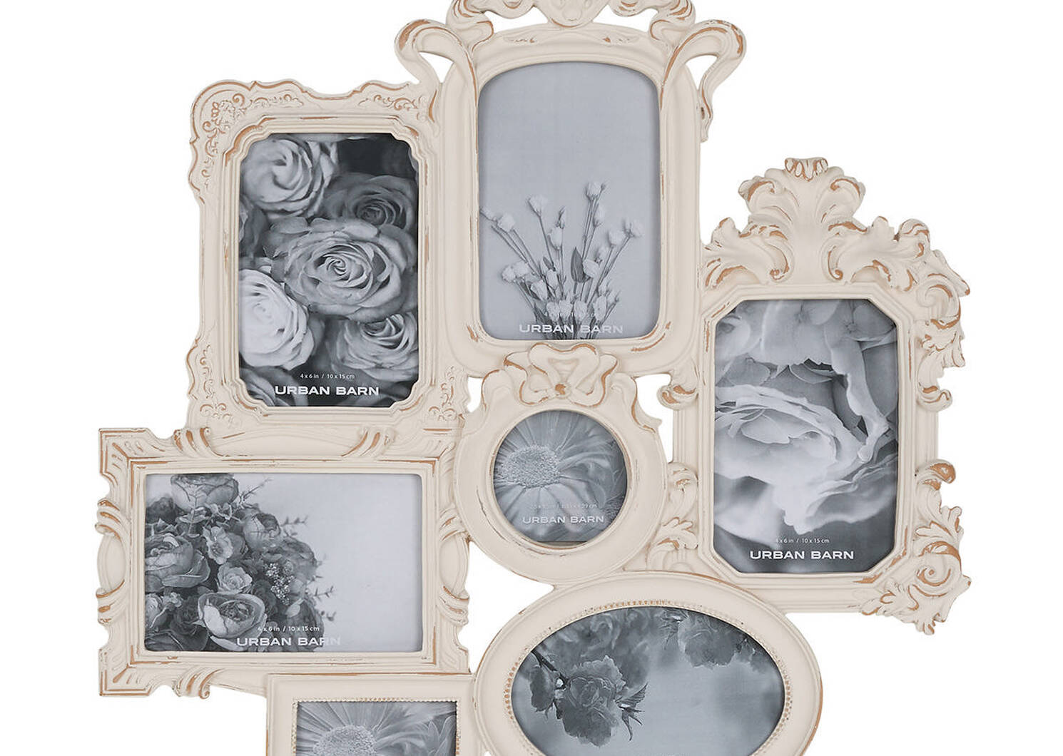 Allana Collage Frame Antique White Urban Barn