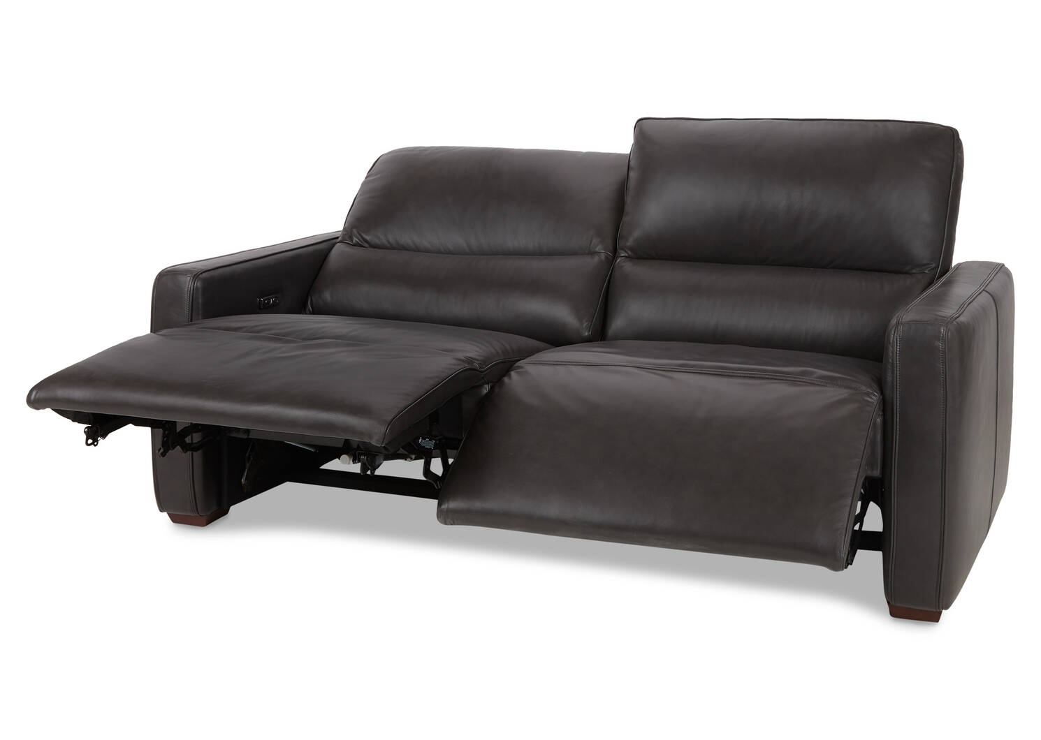 Encore Leather Reclining Sofa -Bram Coal