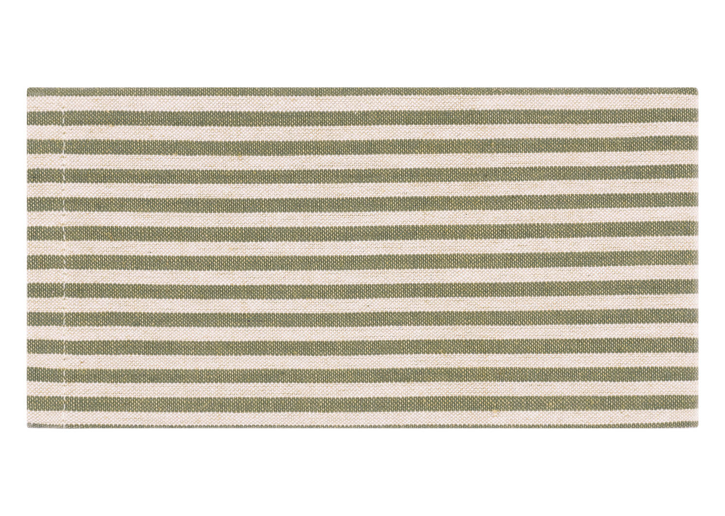 Ens. 6 serviettes rayé Audley vert/beige